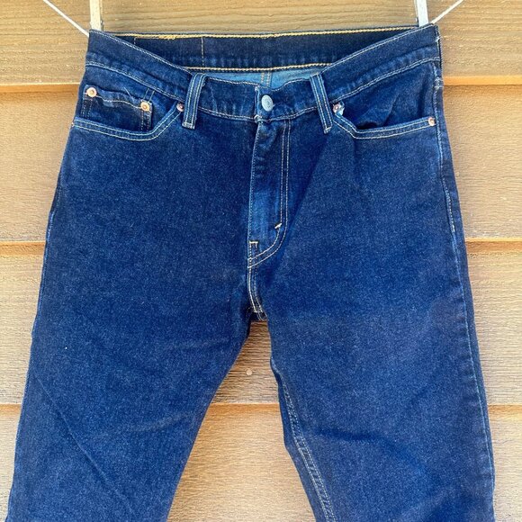 Levi's Mens 511 Dark Blue Straight Jeans Size 30x30 - Picture 4 of 13